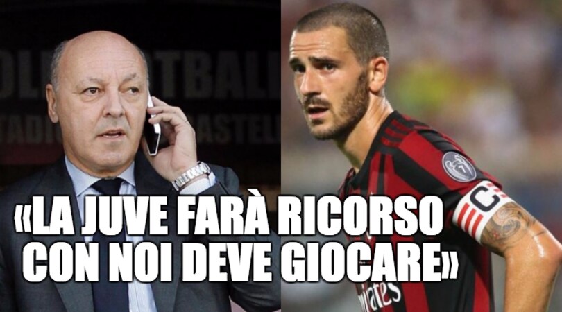 Rosso a Bonucci, social scatenati: «Sposta gli equilibri a gomitate»