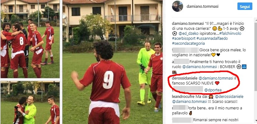 Roma, De Rossi prende in giro Tommasi: «Sei il famoso scarso nueve»
