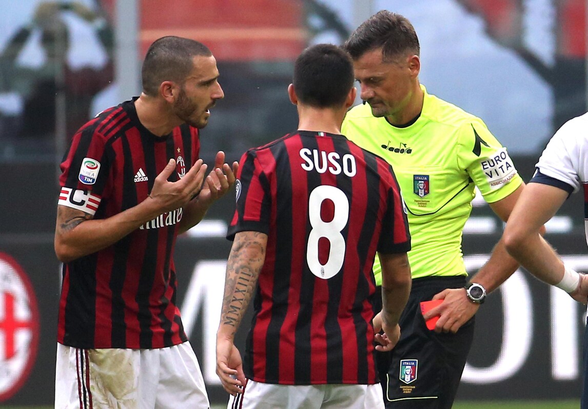 Milan, niente ricorso: Bonucci salterà due gare