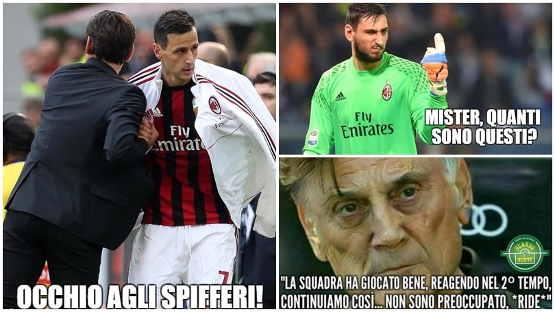 «Pochi giocano bene come il Milan»: i social impietosi con Montella