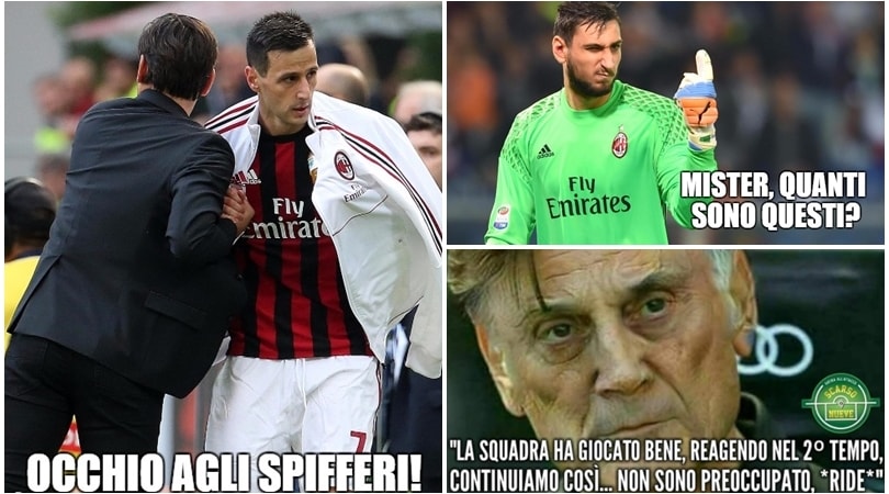 «Pochi giocano bene come il Milan»: i social impietosi con Montella