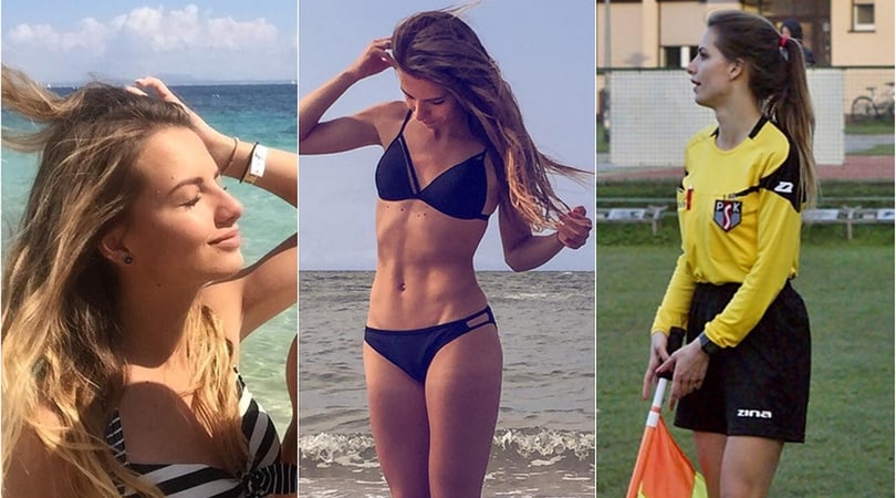 Karolina, l'arbitro che fa impazzire i social