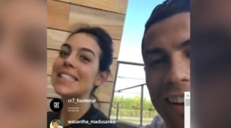 Cristiano Ronaldo annuncia il nome della figlia con Georgina in diretta sui social