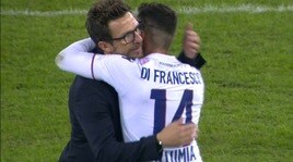 Di Francesco, notte speciale: che abbracci con il figlio!