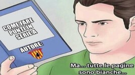 Benevento ko con la Lazio: l'ironia impazza sui social