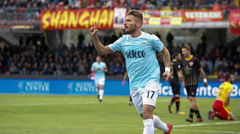 Benevento-Lazio 1-5, furia Immobile: Inzaghi sale sull'ottovolante