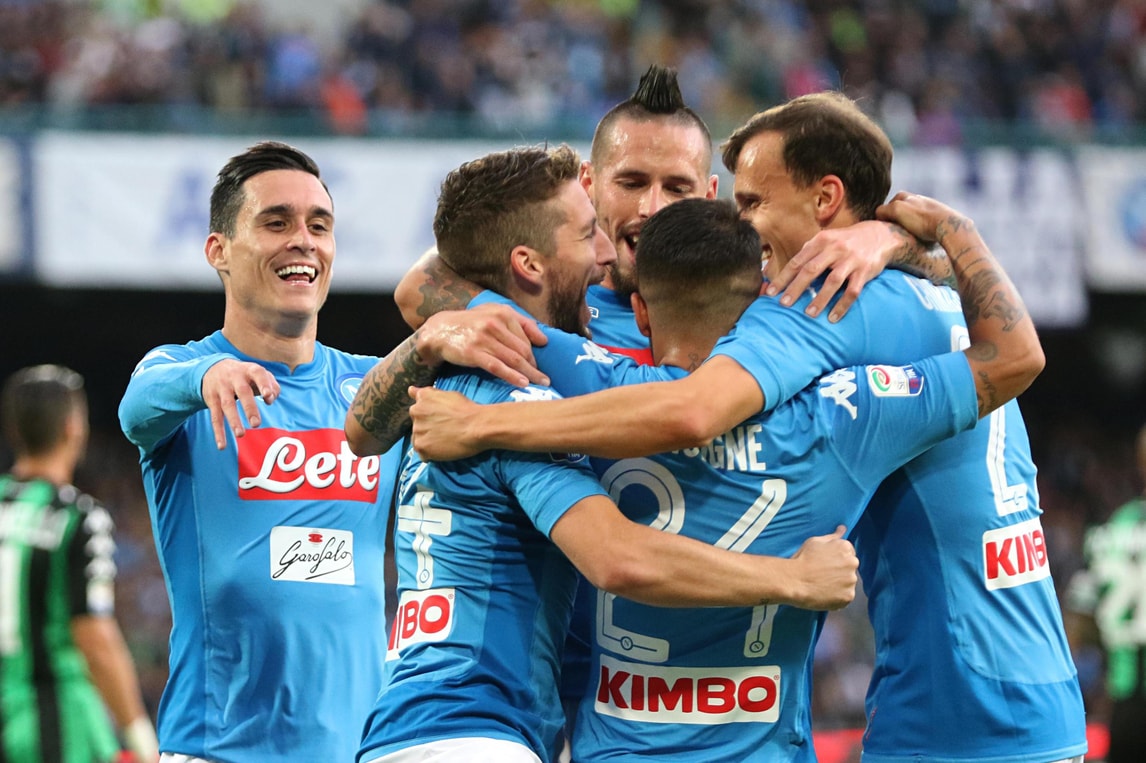 Serie A, Napoli-Sassuolo 3-1: Sarri torna in testa da solo