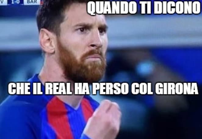 Incredibile, il Real Madrid crolla a Girona: l'ironia corre sul web