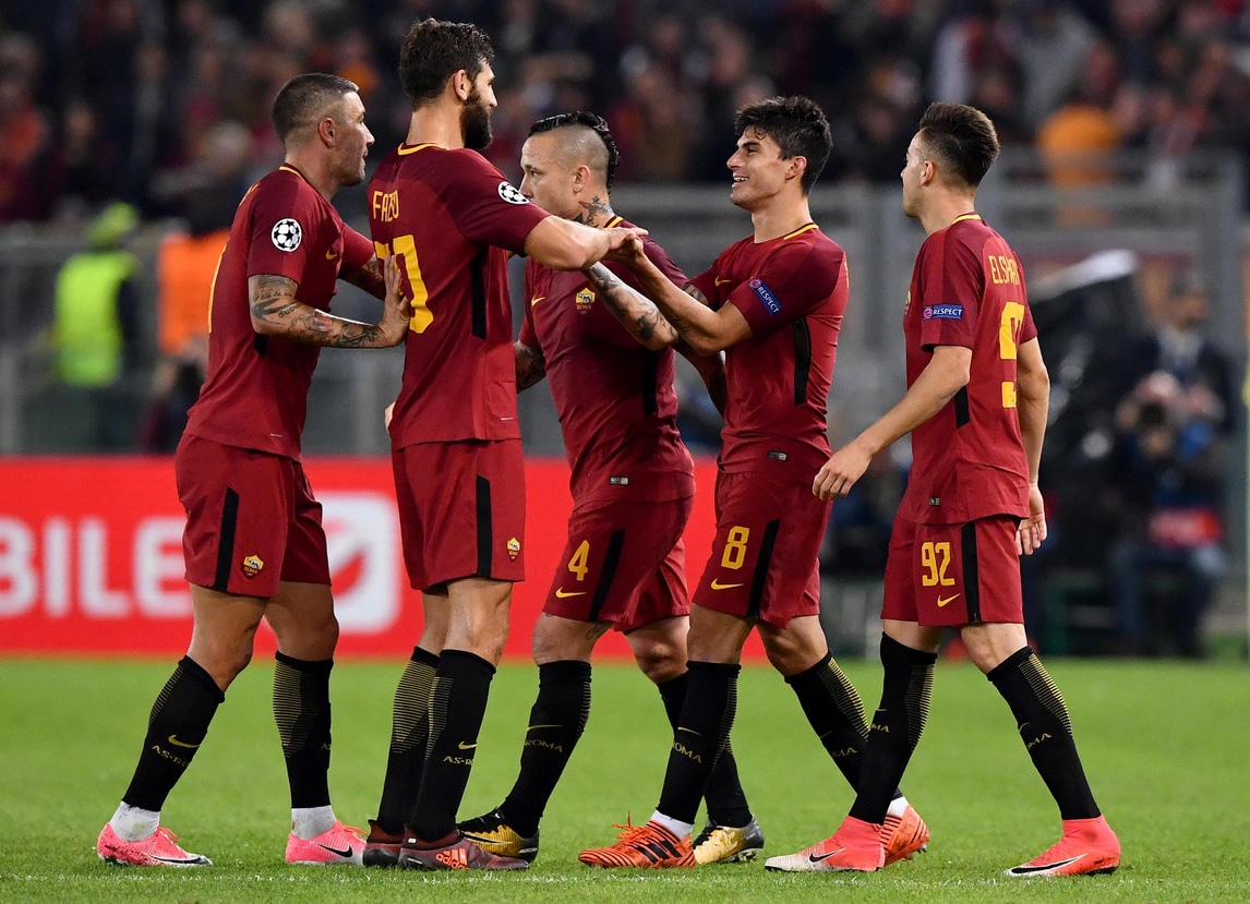 Champions, Roma favorita per la vittoria del girone
