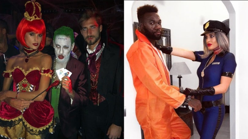 Halloween esagerato per Neymar! Caicedo "arrestato" dalla moglie