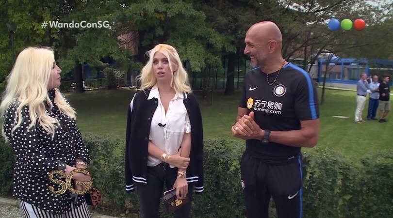 Wanda Nara incontra Spalletti, la scenetta è esilarante