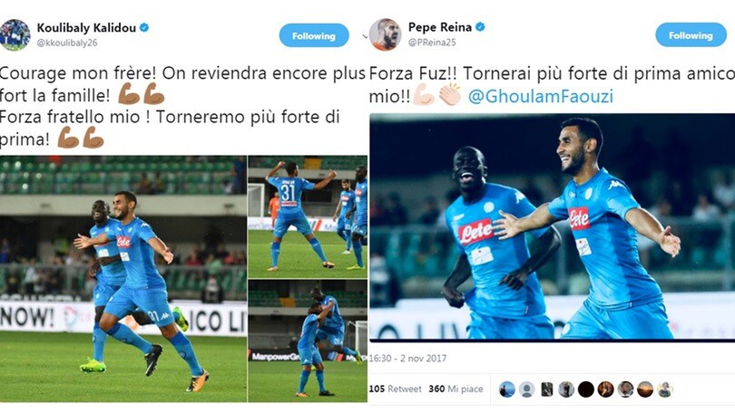 Tutti con Ghoulam: quanti messaggi per l'infortunio di Faouzi