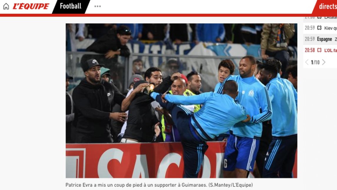 Marsiglia, sospeso Evra: «Provocato, ma non poteva rispondere così»