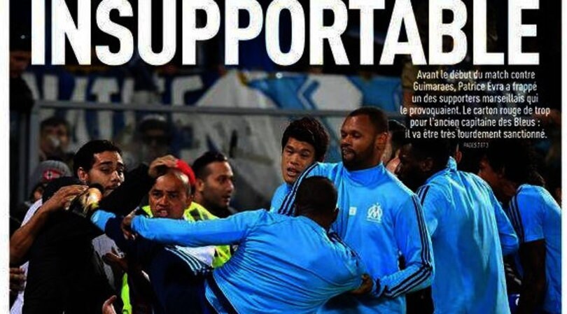 Evra come Cantona, calcio in faccia a un tifoso: rischia di chiudere la carriera?