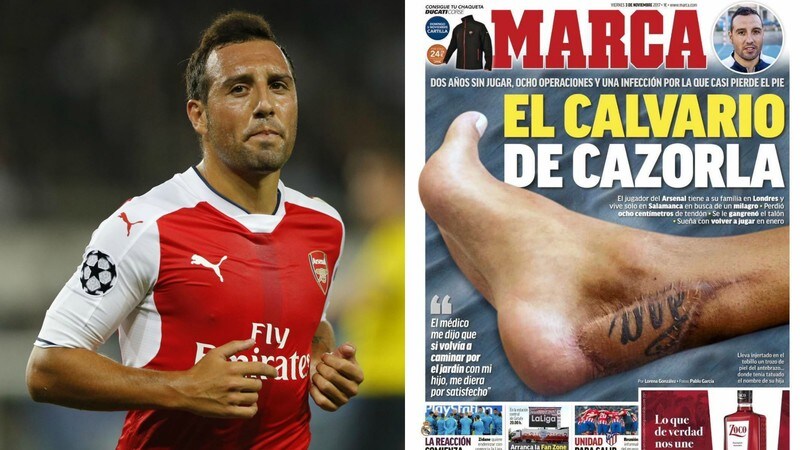 Arsenal, il dramma di Cazorla: «Mi dissero che forse non avrei più camminato»