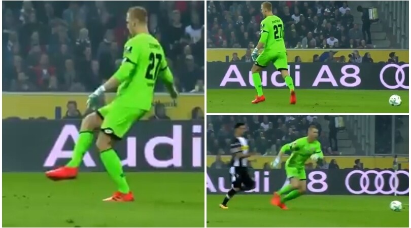 Incredibile in Bundesliga: il portiere del Mainz e la palla "invisibile"