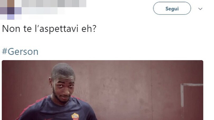 Roma, doppietta di Gerson e i social osannano l'ex oggetto misterioso