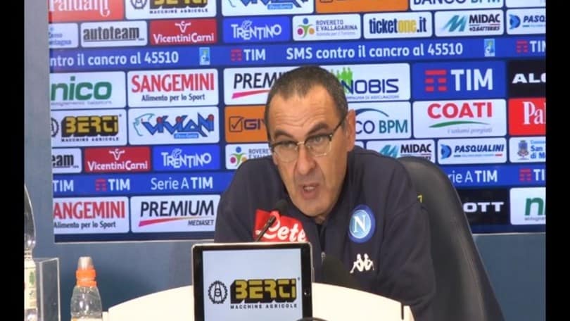 Sarri: "Non siamo mai stati in difficoltà"