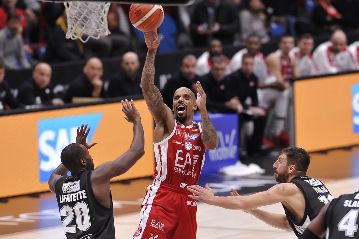 Basket, Eurolega: Milano-Zalgiris, Armani avanti a 1,45