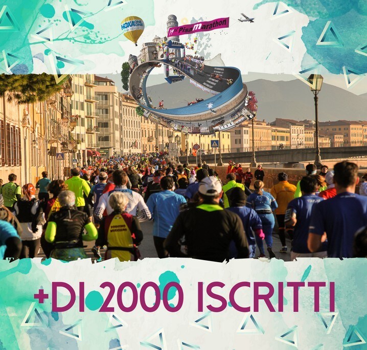 PisaMarathon già 2000 iscritti e stranieri da 58 Nazioni