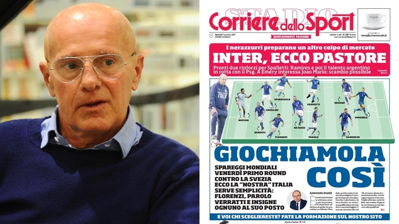 Ventura, Sacchi la vede come noi: l'Italia con il 4-3-3