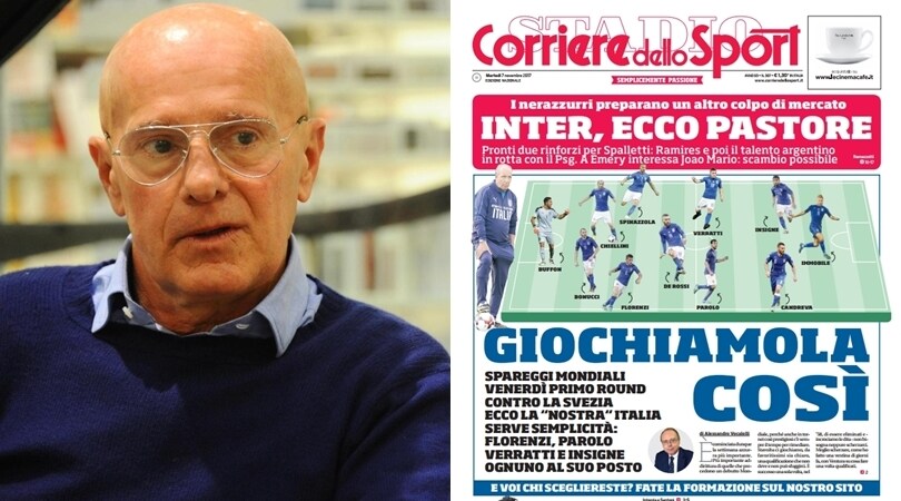 Ventura, Sacchi la vede come noi: l'Italia con il 4-3-3
