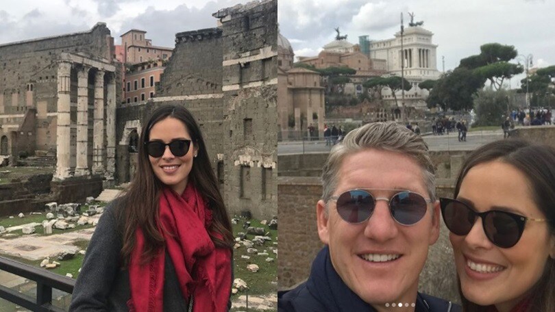 Ana Ivanovic a Roma: turista ai Fori Imperiali insieme a Schweinsteiger