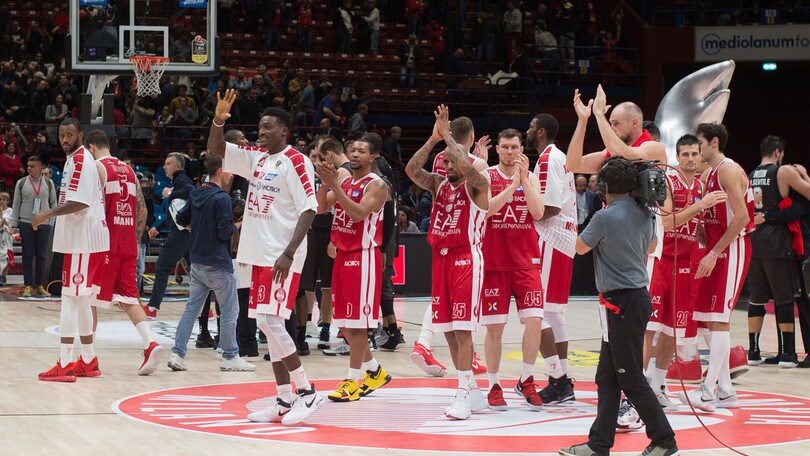 Basket, Serie A: EA7 a 1,50 con Trento