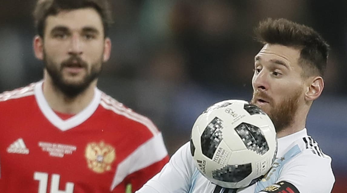 Russia-Argentina: inaugurato il nuovo pallone dei Mondiali 