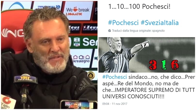 Dopo Ibra e il modulo 3-7 ora l'attacco alla Nazionale: Pochesci idolo del web