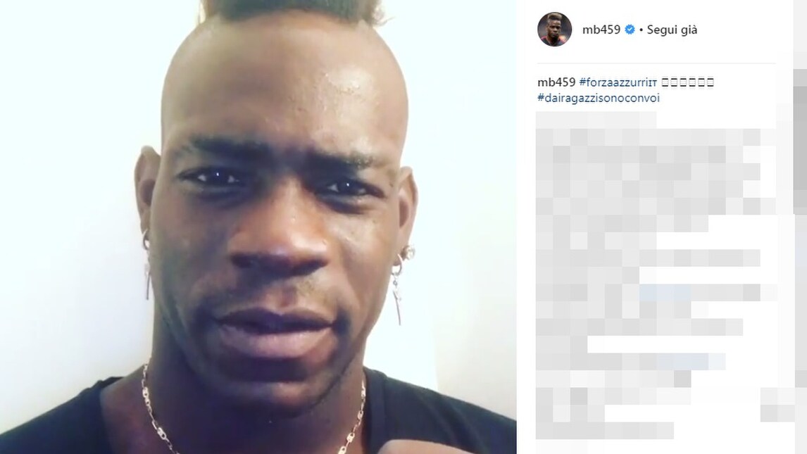 Italia-Svezia, Balotelli: «Tutti uniti per gli azzurri! Zlatan, questa volta perdi»