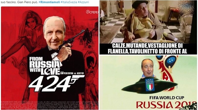 Italia-Svezia, #Rimontiamoli: l'attesa sui social tra paura, orgoglio e ironia