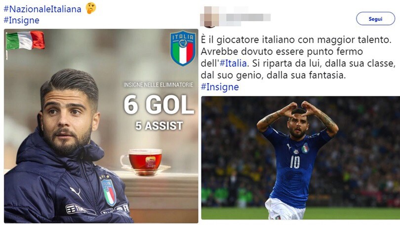 Rimpianto Insigne tra i tifosi: «Perché è rimasto in panchina?»