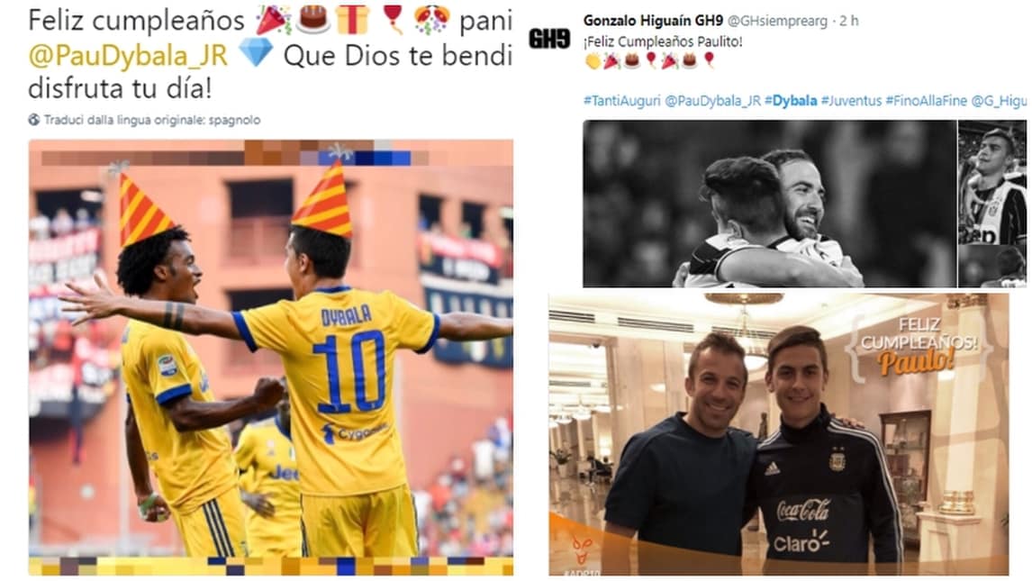 Dybala spegne 24 candeline: una valanga di auguri sui social