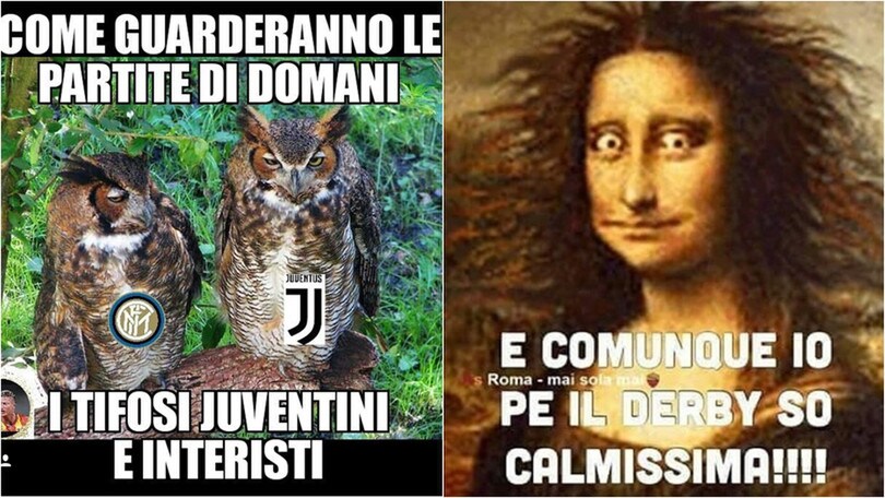 Roma-Lazio, ci siamo: i social la vivono così
