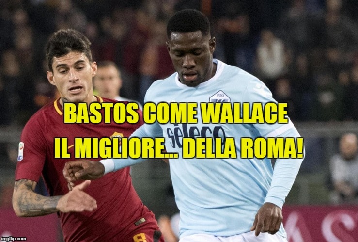 Roma-Lazio, social scatenati con Bastos: «Romanista vero!»