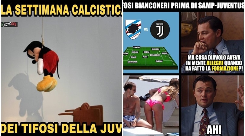 Sampdoria-Juventus 3-2: i social non perdonano la squadra di Allegri