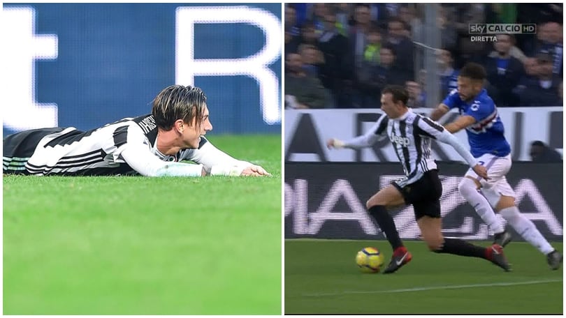 Sampdoria-Juventus, rammarico bianconero: sospetto anche il contatto in area tra Ferrari e Bernardeschi