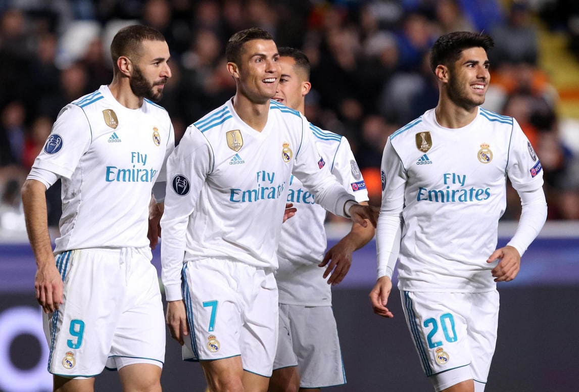 Apoel Nicosia-Real Madrid 0-6: Benzema e Ronaldo, doppietta scacciacrisi