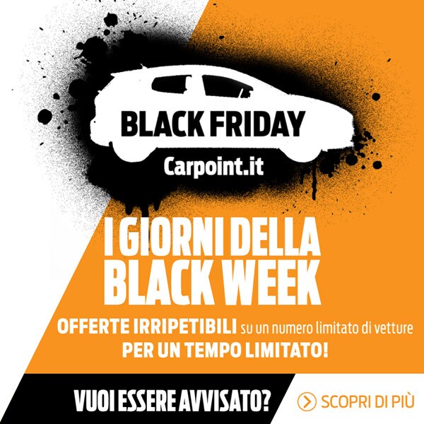 Black Friday, sconti anche sulle auto