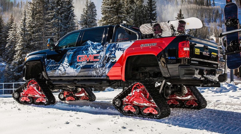 In vetta con i cingoli: lo “yeti” GMC da 445 cv