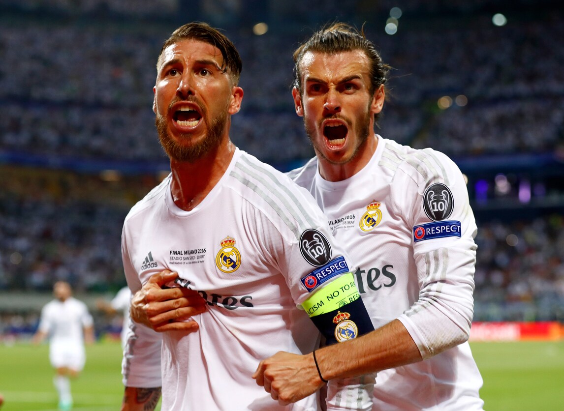Real: Bale torna in gruppo, Ramos con la maschera