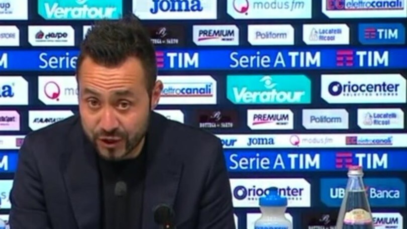 De Zerbi: "Abbiamo avuto buone occasioni nel primo tempo"