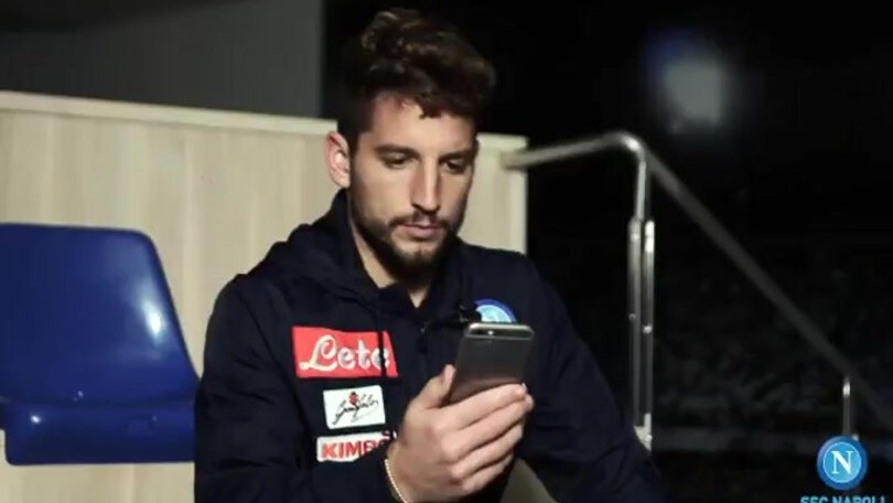 Napoli-Juve: Mertens sta "senza pensier", Gomorra sarà anticipata