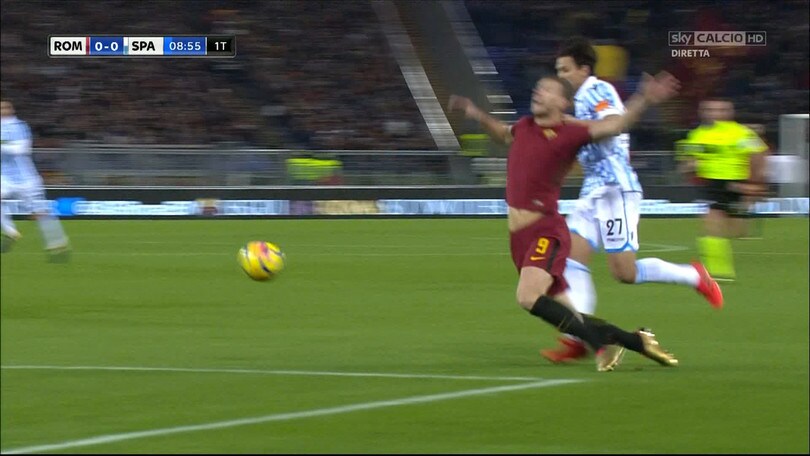 Roma-Spal, Felipe espulso all'11' con il Var