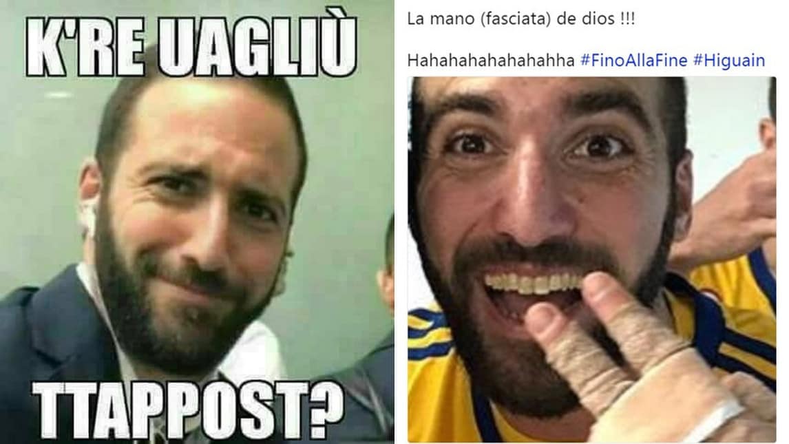 Higuain punisce Napoli, i social si scatenano