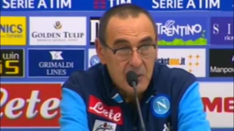 Sarri: "Messa sotto la Juve"