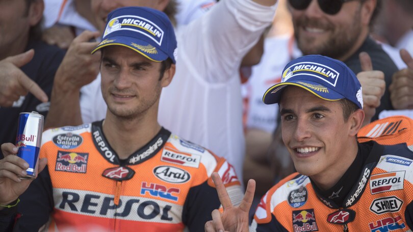 MotoGp, Marquez e Pedrosa: festa a Motegi