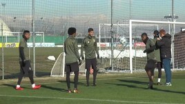Juve, allenamento prima dell'Olympiacos
