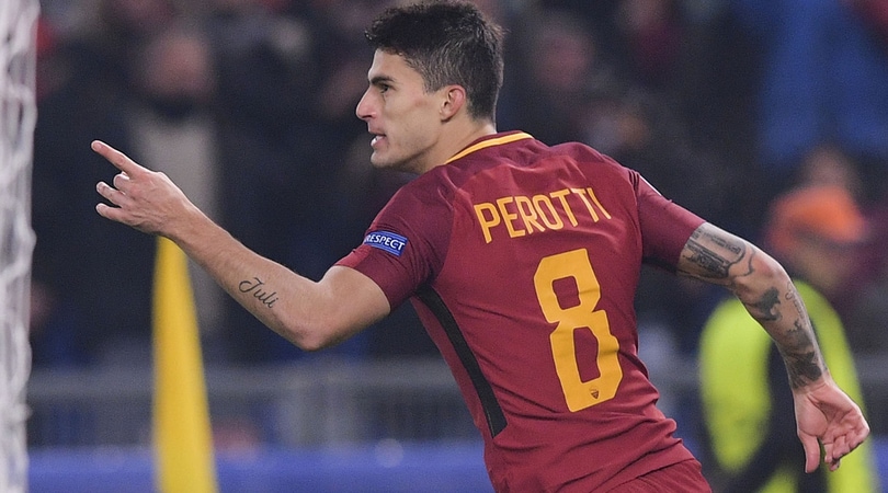 Roma-Qarabag 1-0, Perotti porta Di Francesco agli ottavi